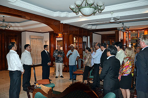 Party hosted in Phnom Penh by H.E. Sachdeva, Indian Ambassador to Cambodia